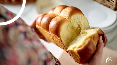 Brioche francés con mantequilla y bajo en grasa