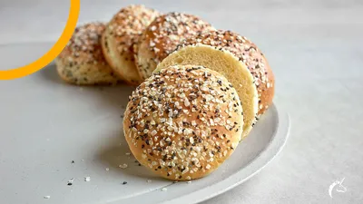 Decorated Burger Bun