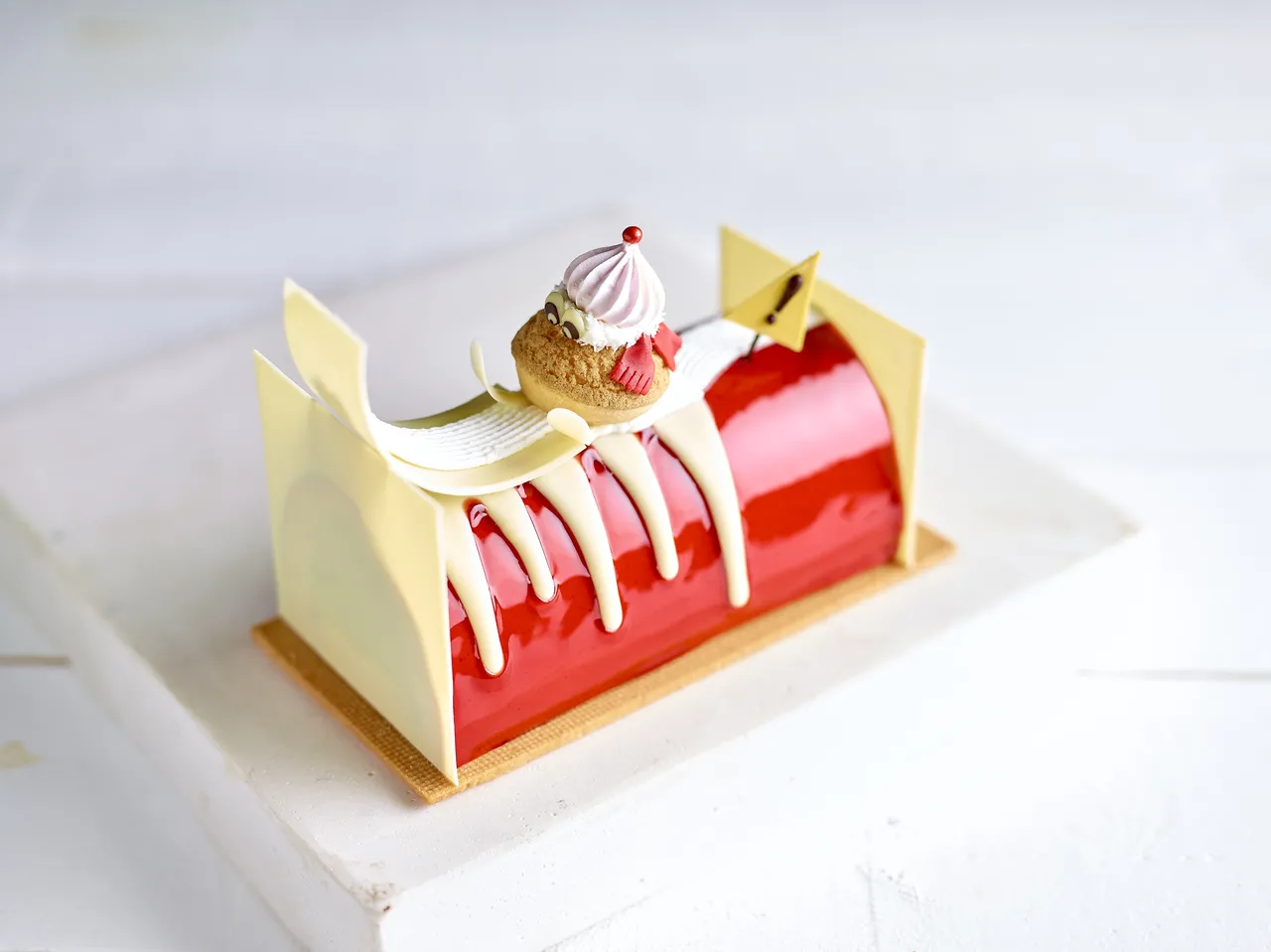 Recipe Buche Rampberry - Puratos