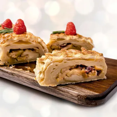 Hojaldrado Navideño de Pera Y Canela