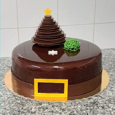 Pastel Navideño Almendra y Damasco