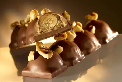 Pralinés y pasta de nuez